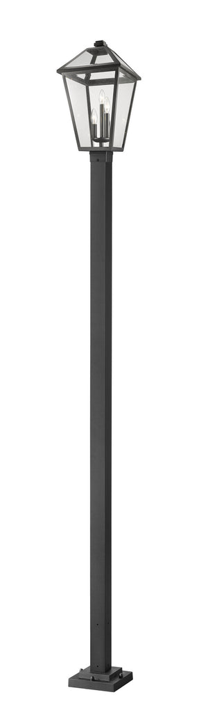 Z-Lite - 579PHXLS-536P-BK - Three Light Outdoor Post Mounted Fixture - Talbot - Black