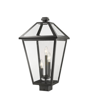 Z-Lite - 579PHXLS-BK - Three Light Outdoor Post Mount Fixture - Talbot - Black