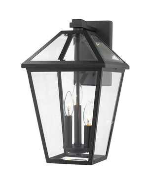 Z-Lite - 579XL-BK - Three Light Outdoor Wall Light - Talbot - Black