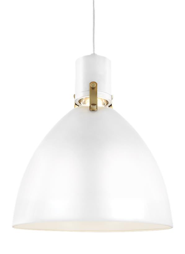 Visual Comfort Studio - P1442FWH-L1 - LED Pendant - Brynne - Flat White