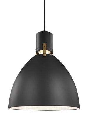 Visual Comfort Studio - P1442MB-L1 - LED Pendant - Brynne - Matte Black