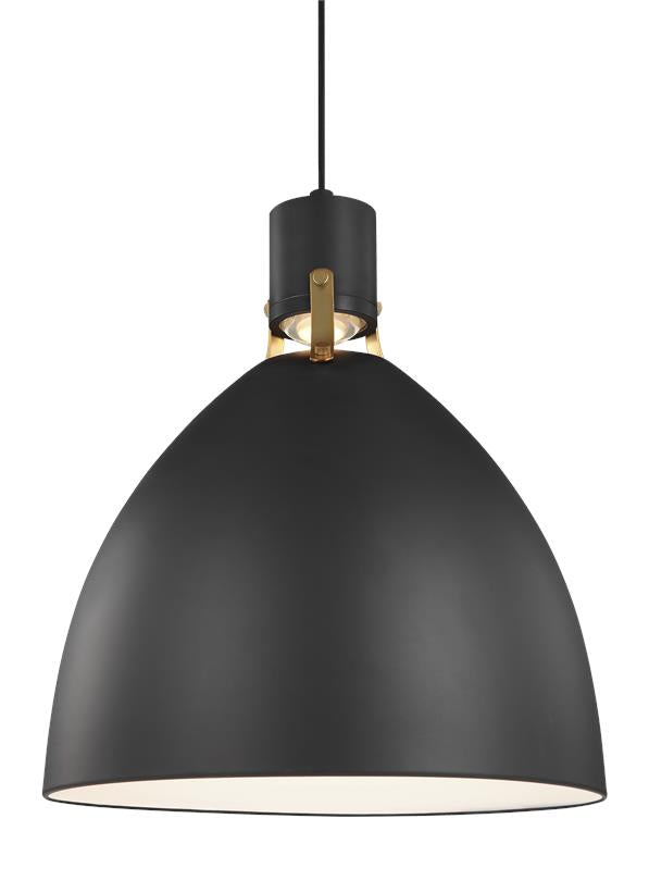 Visual Comfort Studio - P1443MB-L1 - LED Pendant - Brynne - Matte Black