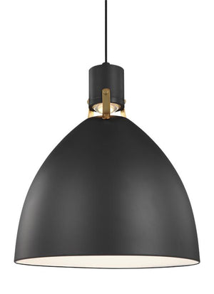 Visual Comfort Studio - P1443MB-L1 - LED Pendant - Brynne - Matte Black