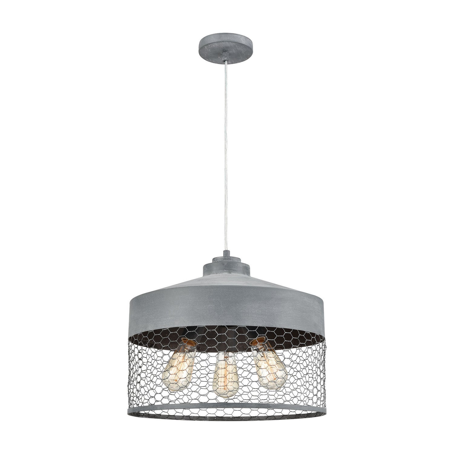 ELK Home - 1201-030 - Three Light Chandelier - Darkhorse - Concrete