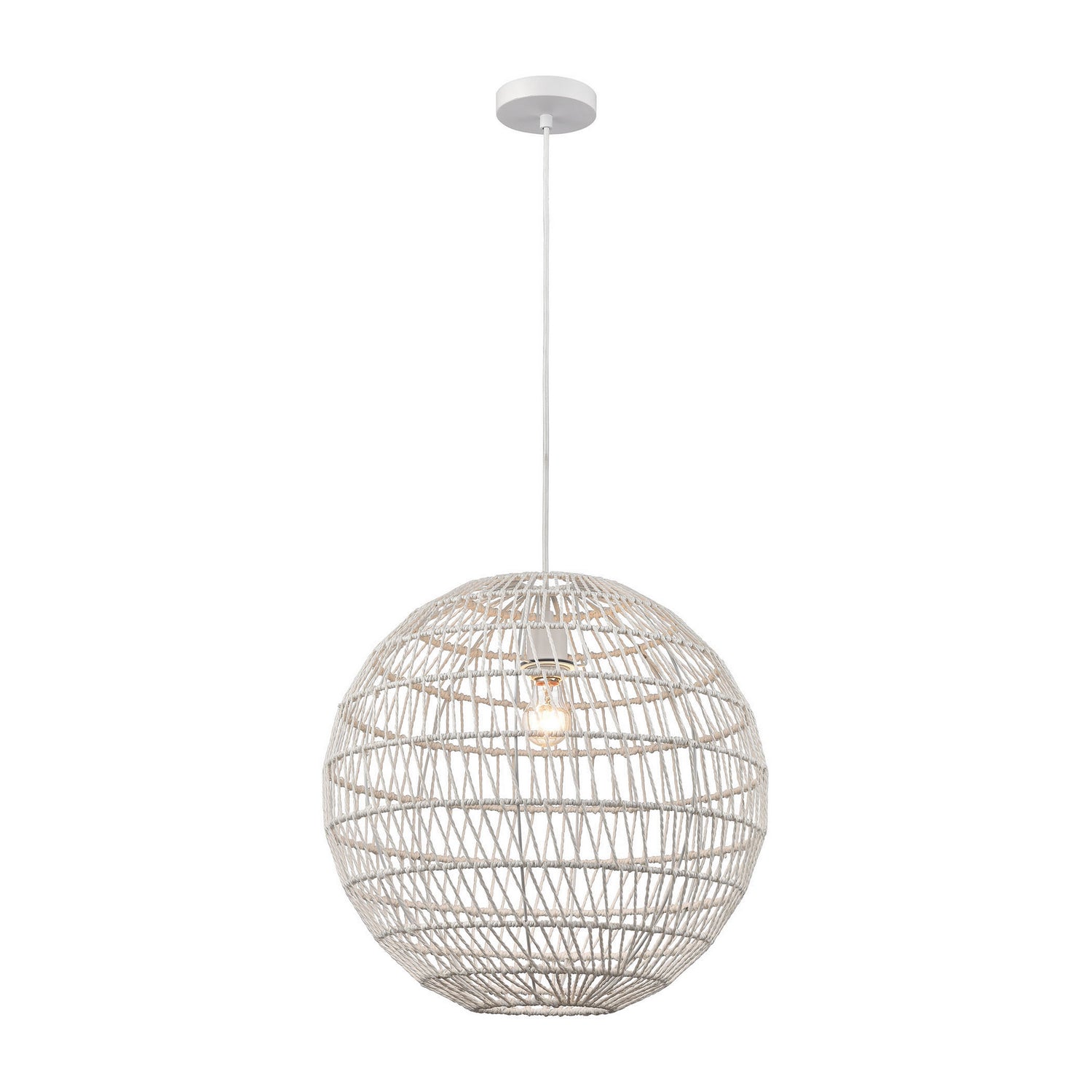 ELK Home - 1223-028 - One Light Pendant - Simoom - White