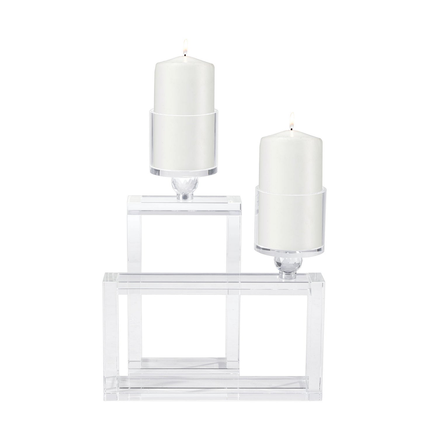 ELK Home - 2225-018/S2 - Candle Holder - Cubic - Clear