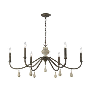 ELK Home - D3871 - Six Light Chandelier - French Connection - Malted Rust