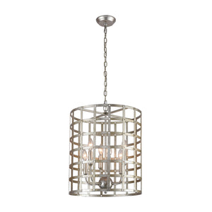 ELK Home - D4126 - Four Light Chandelier - Panjandrum - Silver Leaf