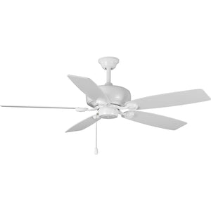 Progress Lighting - P250016-030 - 52"Ceiling Fan - Performance Builder - White