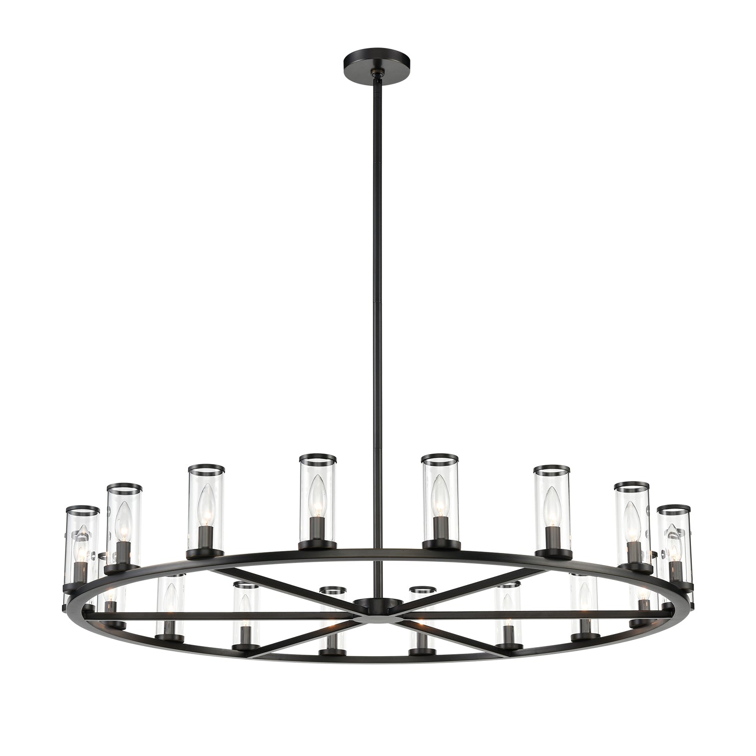 Alora - CH309018UBCG - 18 Light Chandelier - Revolve - Clear Glass/Urban Bronze