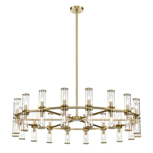 Alora - CH309036NBCG - 36 Light Chandelier - Revolve - Clear Glass/Natural Brass