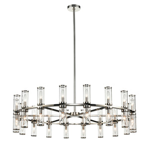 Alora - CH309036PNCG - 36 Light Chandelier - Revolve - Clear Glass/Polished Nickel