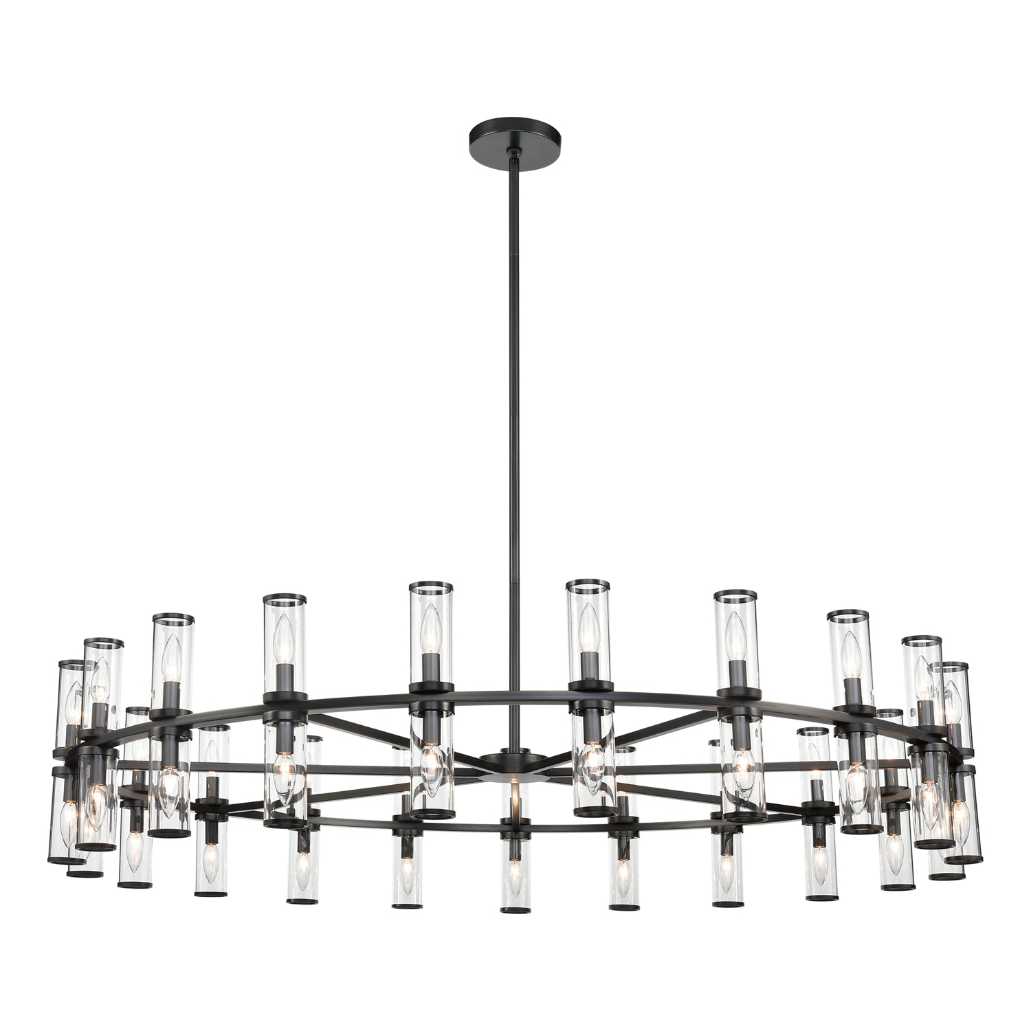 Alora - CH309042UBCG - 42 Light Chandelier - Revolve - Clear Glass/Urban Bronze