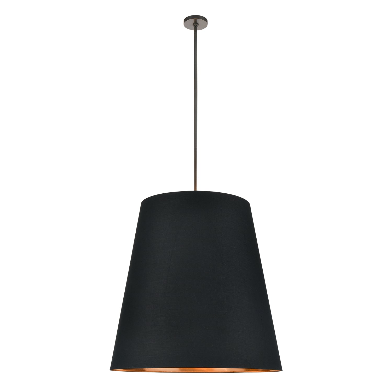 Alora - PD311030UBBG - Three Light Pendant - Calor - Black Linen With Gold Parchment/Urban Bronze