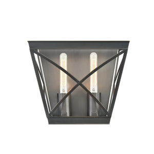 Alora - WV309602UB - Two Light Bathroom Fixture - Lattice - Urban Bronze