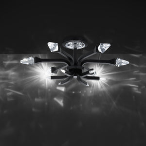 Schonbek Beyond - BFM25524-BK - LED Flush Mount - Plumeria - Black