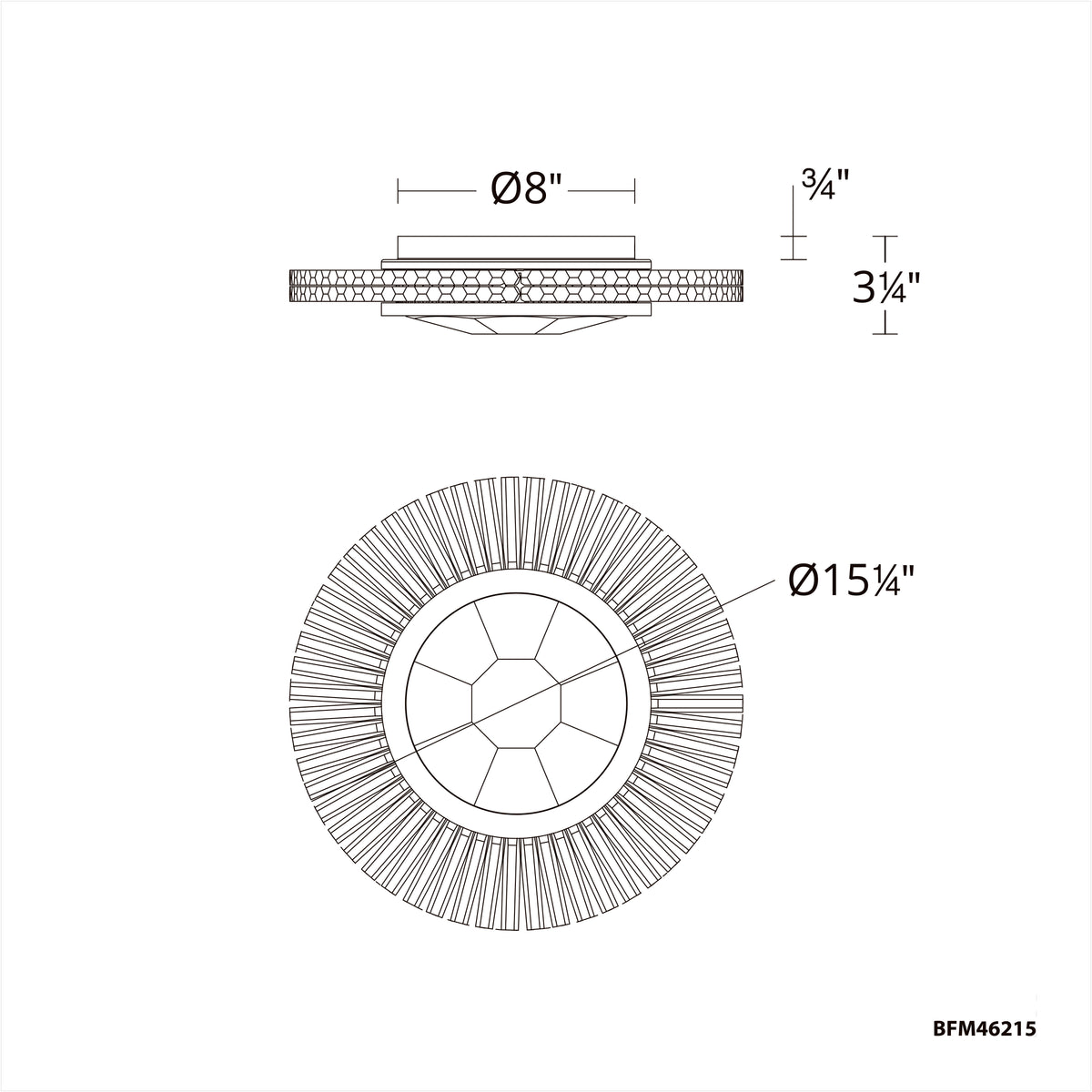 Schonbek Beyond - BFM46215-AB - LED Flush Mount - Benediction - Aged Brass