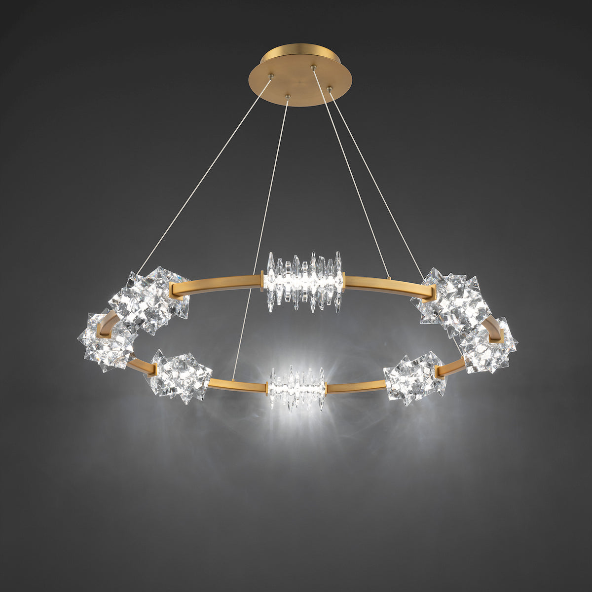 Schonbek Beyond - BPD21536-AB - LED Pendant - Bergy - Aged Brass