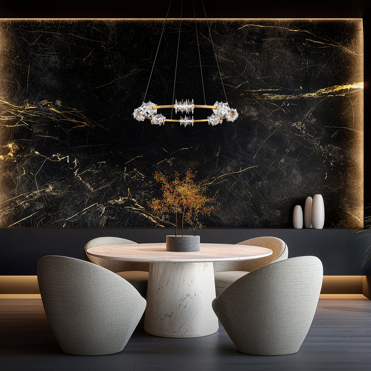 Schonbek Beyond - BPD21536-AB - LED Pendant - Bergy - Aged Brass