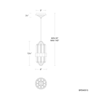 Schonbek Beyond - BPD40513-BK - LED Mini Pendant - Silo - Black