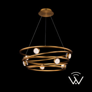 Schonbek Beyond - BPD40629-TWA-AB - LED Pendant - Wraparound - Aged Brass