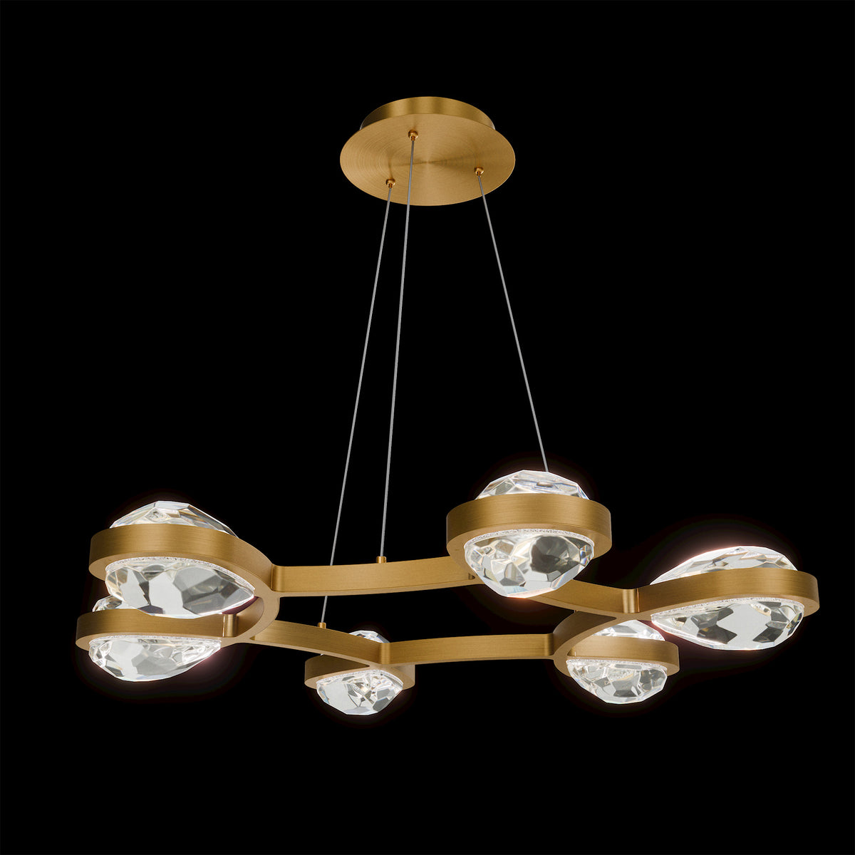 Schonbek Beyond - BPD42635-AB - LED Pendant - Kragen - Aged Brass