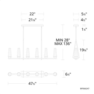 Schonbek Beyond - BPD66247-SN - LED Pendant - Devotion - Satin Nickel