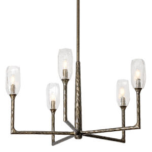 Troy Lighting - F1336-BPG - Five Light Chandelier - Lyle - Black Patina Gold