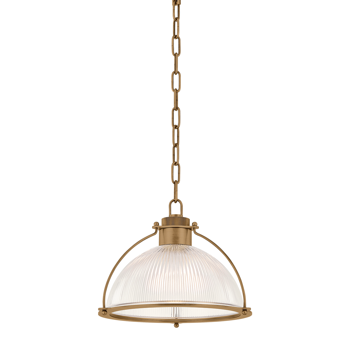 Troy Lighting - F5414-PBR - One Light Pendant - Glint - Patina Brass