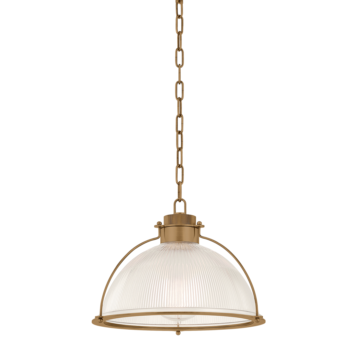 Troy Lighting - F5414-PBR - One Light Pendant - Glint - Patina Brass