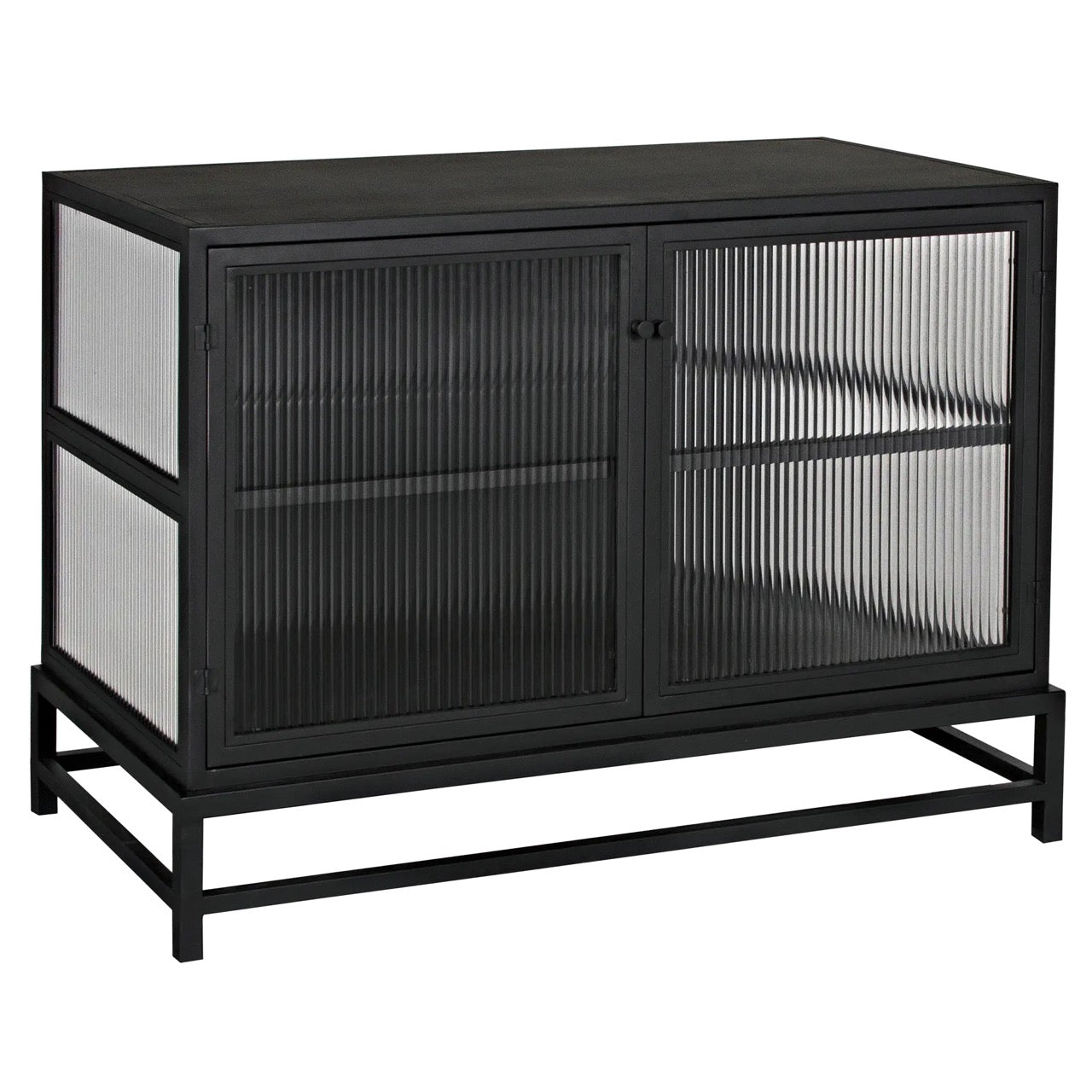 Chandler 2 Door Sideboard, Black Steel