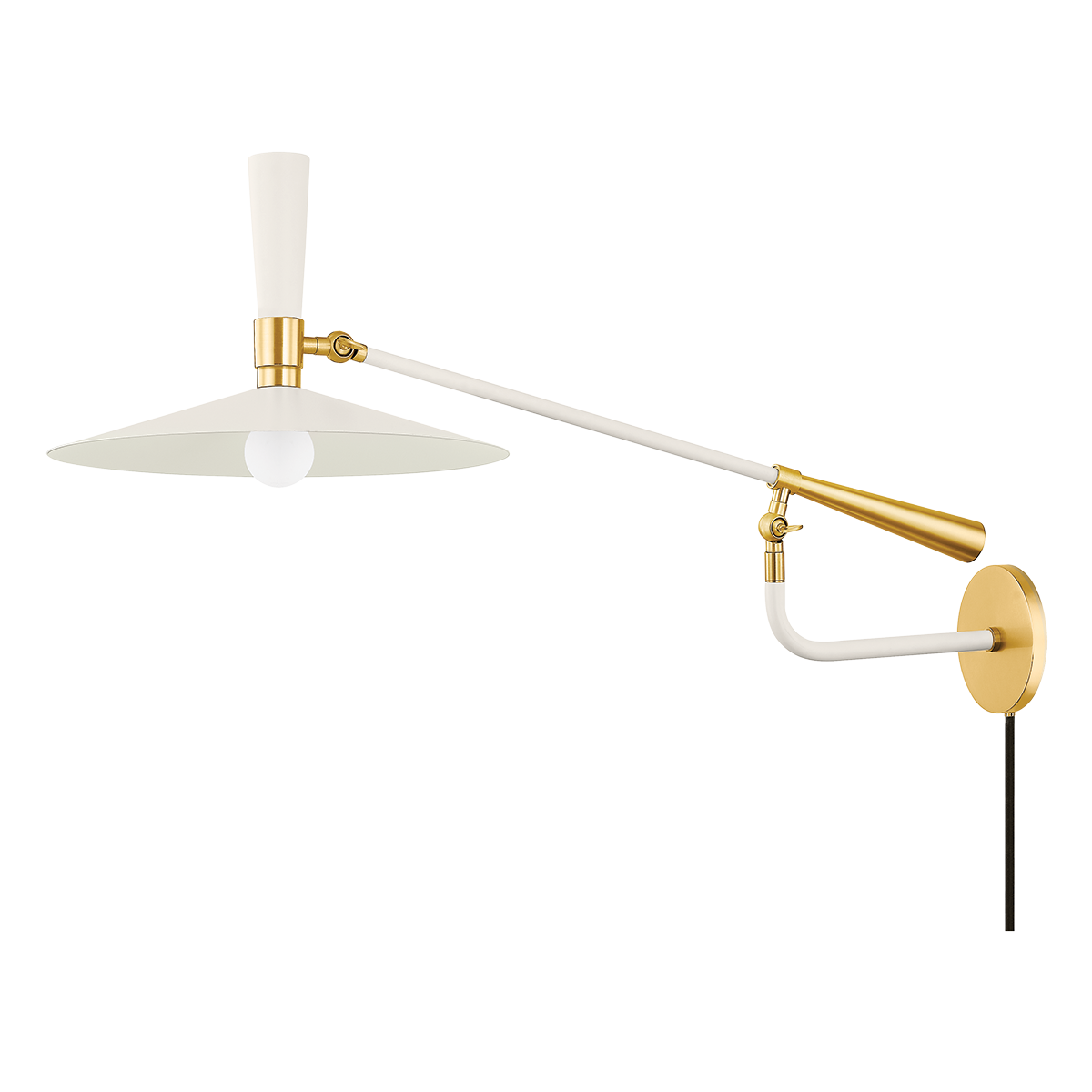 Mitzi - HL906101-AGB/SCR - One Light Wall Sconce - Milena - Aged Brass