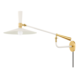 Mitzi - HL906101-AGB/SCR - One Light Wall Sconce - Milena - Aged Brass