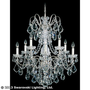 Schonbek - 3657-48H - Ten Light Chandelier - New Orleans - Antique Silver