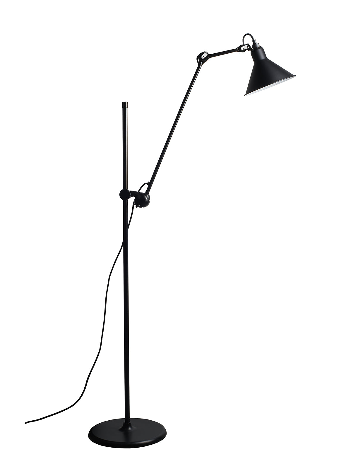 Steel floor lamp. Its qualities: graphic, stable, sophisticated. It is a must-have for any self-respecting aesthete.
In 1921, Bern