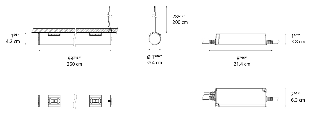 La Linea Outdoor Wall/Ceiling Light