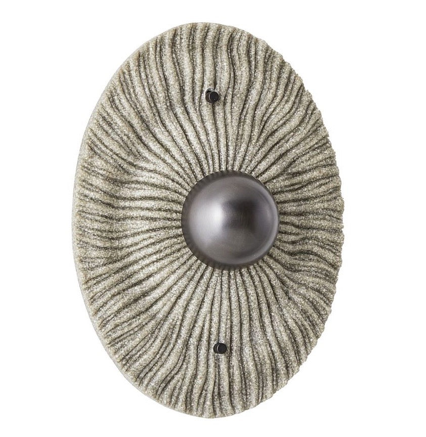 Wall Sconce in Charcoal from the Yesenia collection