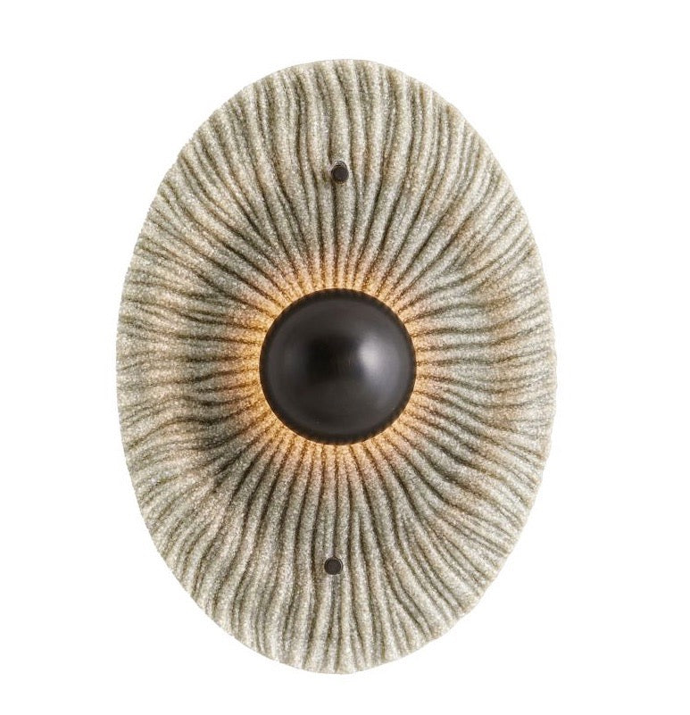 Wall Sconce in Charcoal from the Yesenia collection