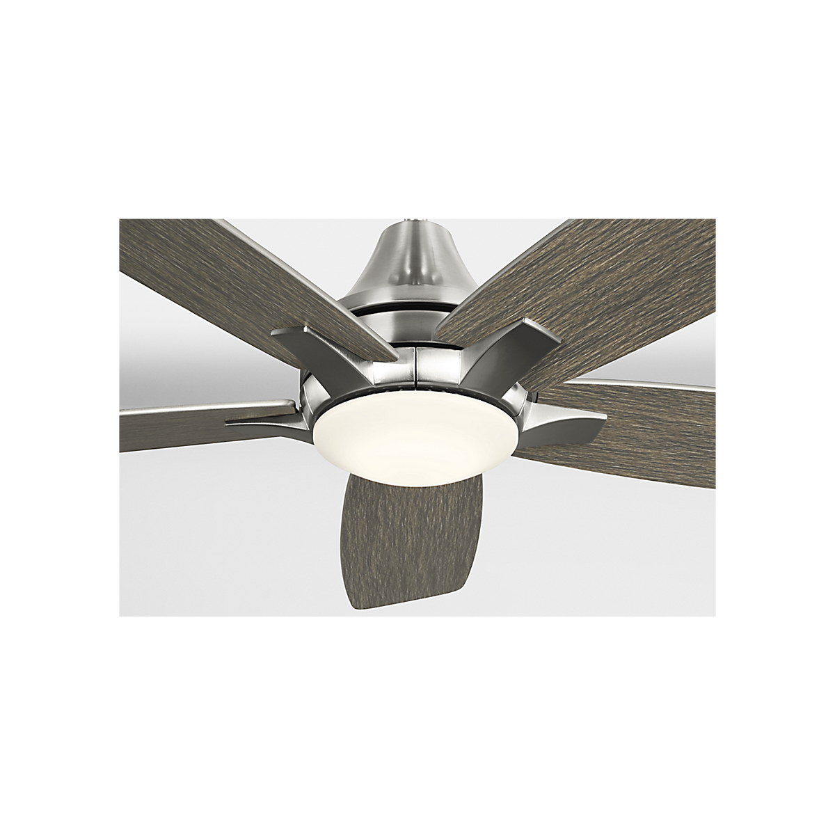 Generation Lighting - 5LWDR44BSLGD - 44" Ceiling Fan - Lowden 44 LED - Brushed Steel