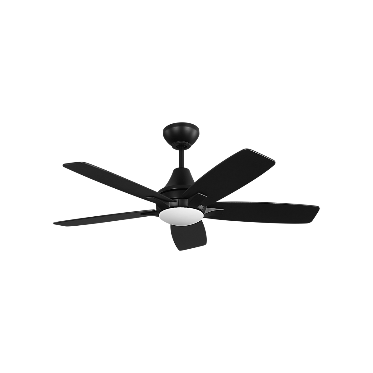 Generation Lighting - 5LWDR44MBKD - 44" Ceiling Fan - Lowden 44 LED - Midnight Black
