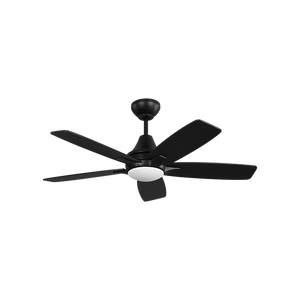 Generation Lighting - 5LWDR44MBKD - 44" Ceiling Fan - Lowden 44 LED - Midnight Black