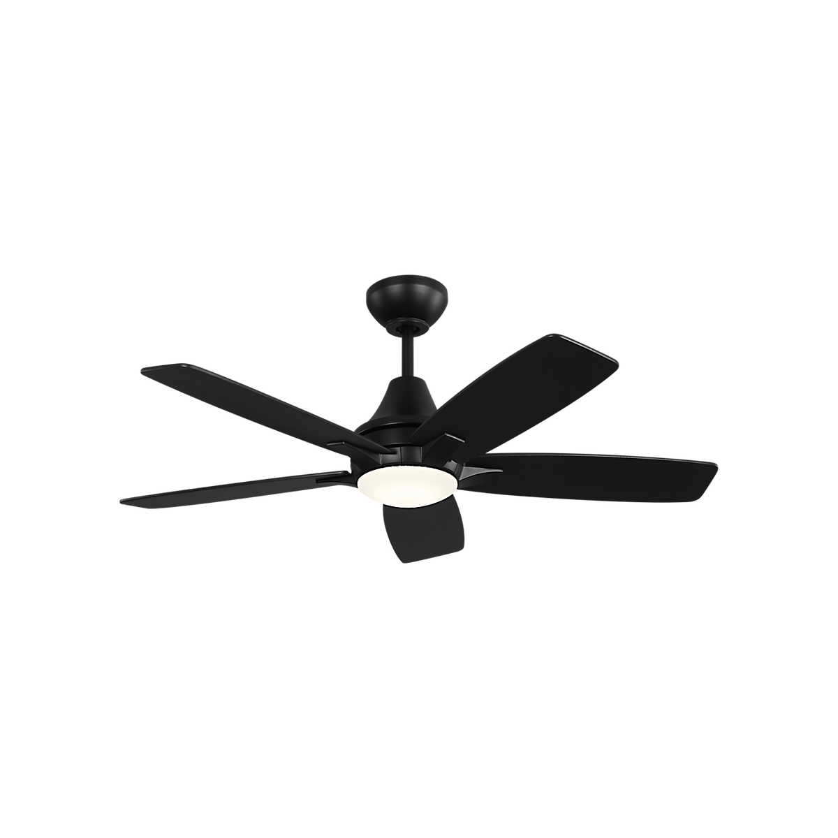 Generation Lighting - 5LWDR44MBKD - 44" Ceiling Fan - Lowden 44 LED - Midnight Black