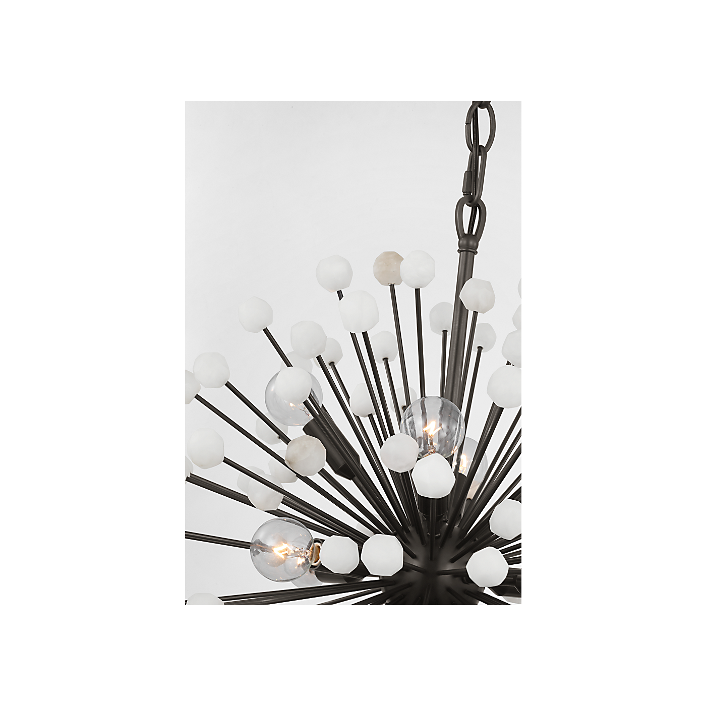 Visual Comfort Signature - SK 5730BZ/ALB - LED Chandelier - Lys - Bronze and Alabaster