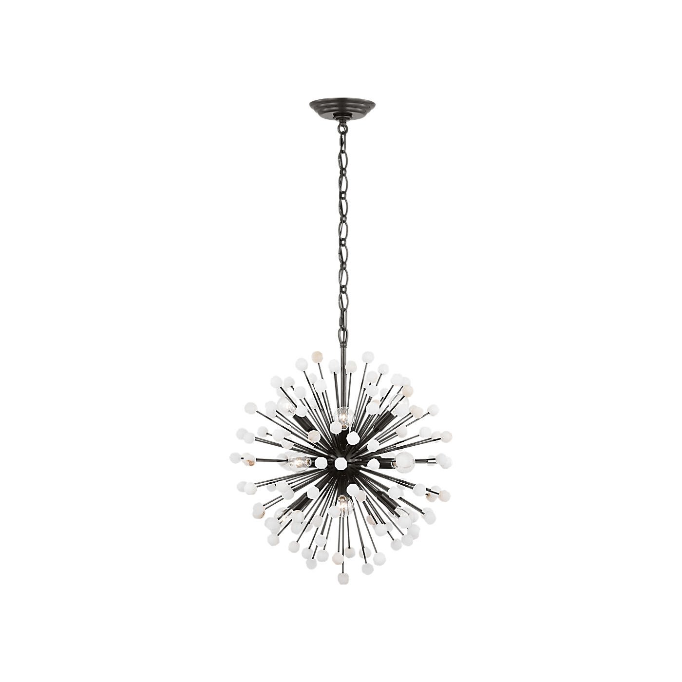 Visual Comfort Signature - SK 5730BZ/ALB - LED Chandelier - Lys - Bronze and Alabaster