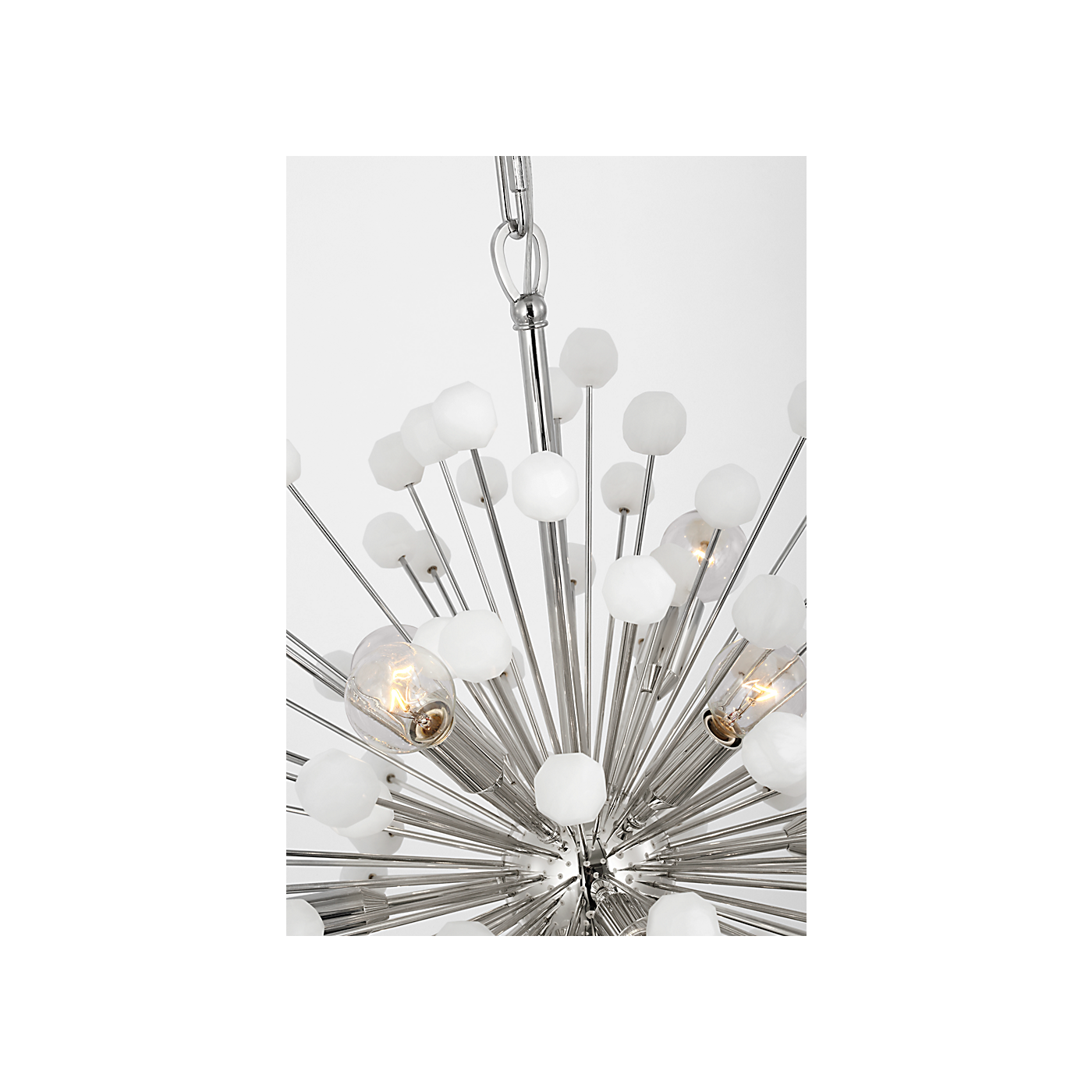 Visual Comfort Signature - SK 5730PN/ALB - LED Chandelier - Lys - Polished Nickel and Alabaster