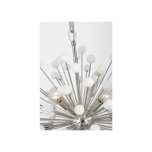 Visual Comfort Signature - SK 5730PN/ALB - LED Chandelier - Lys - Polished Nickel and Alabaster