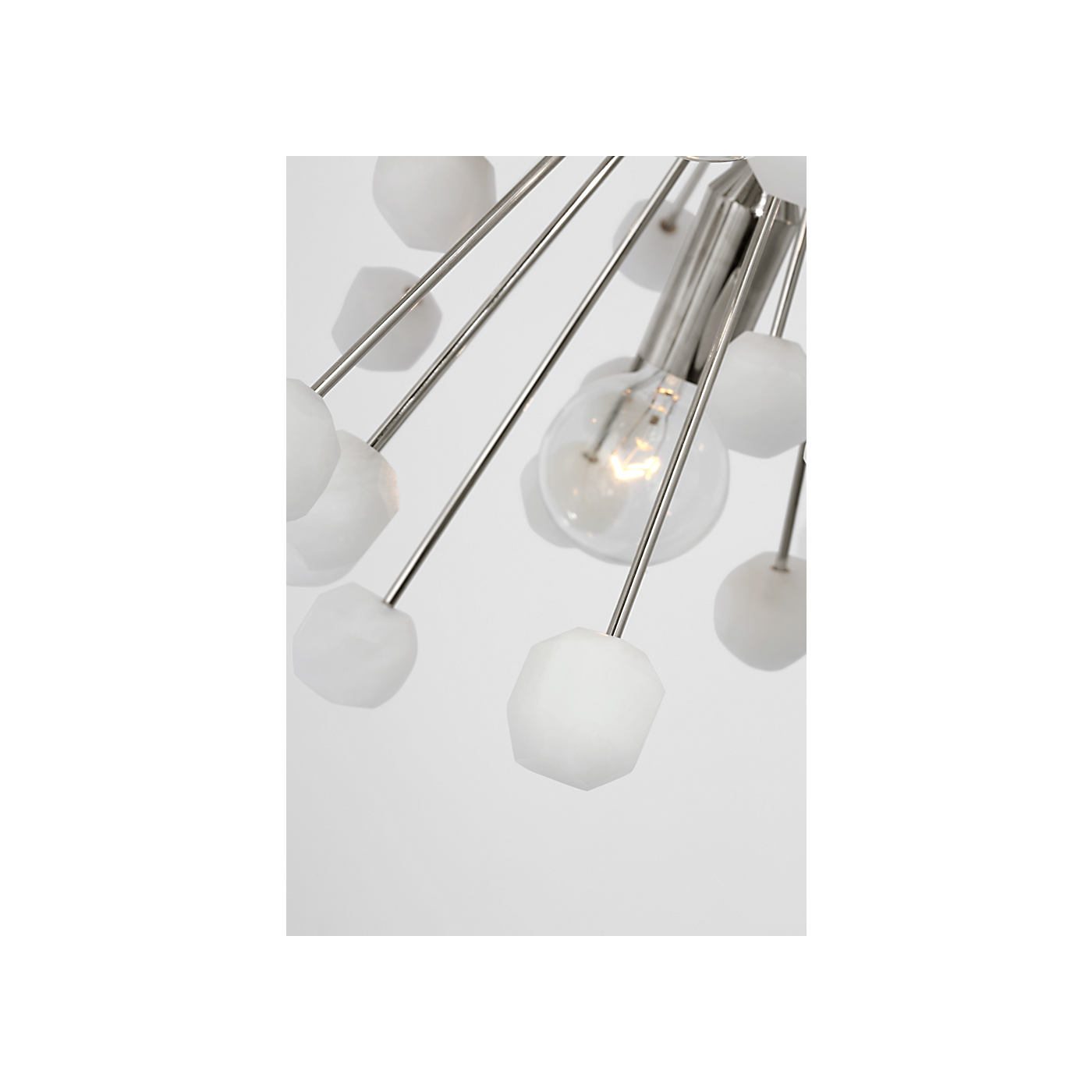 Visual Comfort Signature - SK 5730PN/ALB - LED Chandelier - Lys - Polished Nickel and Alabaster