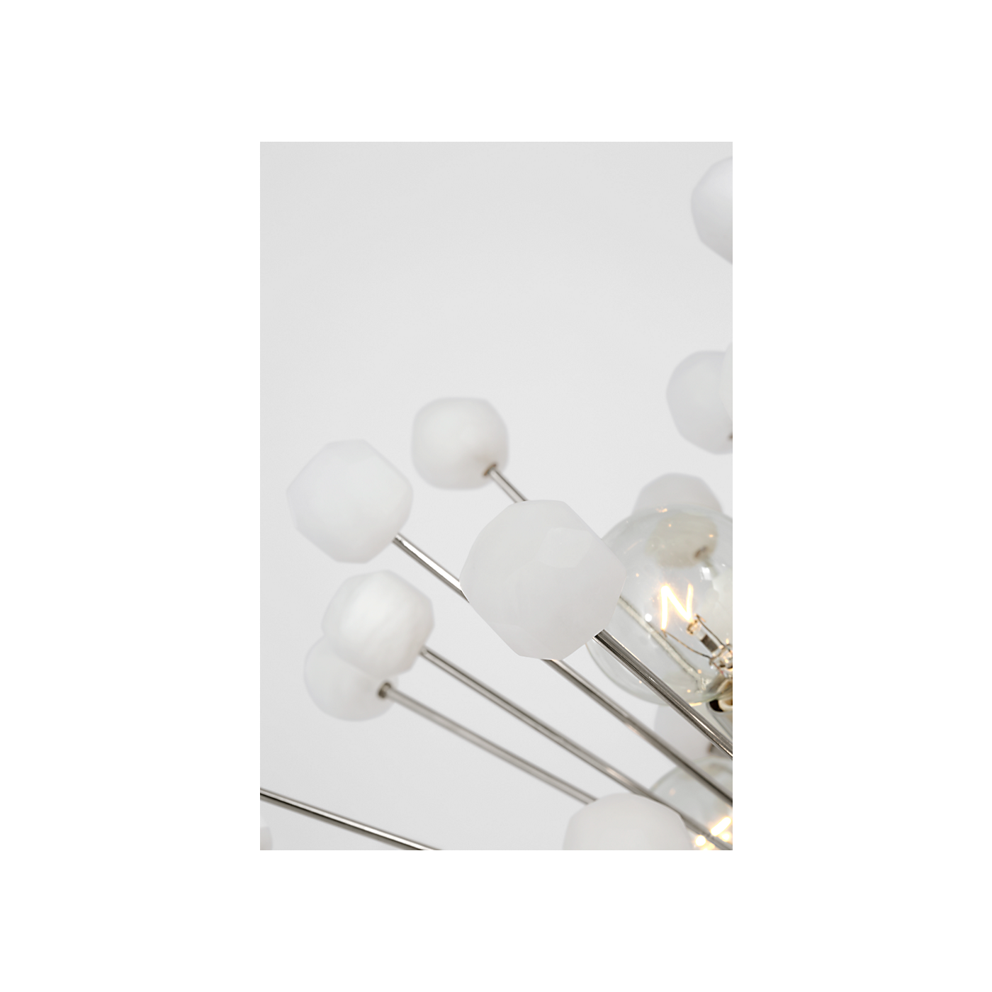 Visual Comfort Signature - SK 5730PN/ALB - LED Chandelier - Lys - Polished Nickel and Alabaster
