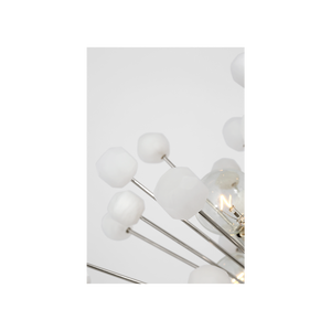 Visual Comfort Signature - SK 5730PN/ALB - LED Chandelier - Lys - Polished Nickel and Alabaster