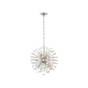 Visual Comfort Signature - SK 5730PN/ALB - LED Chandelier - Lys - Polished Nickel and Alabaster